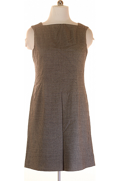  Šaty Pletené Vlněné Černobílé Hobbs