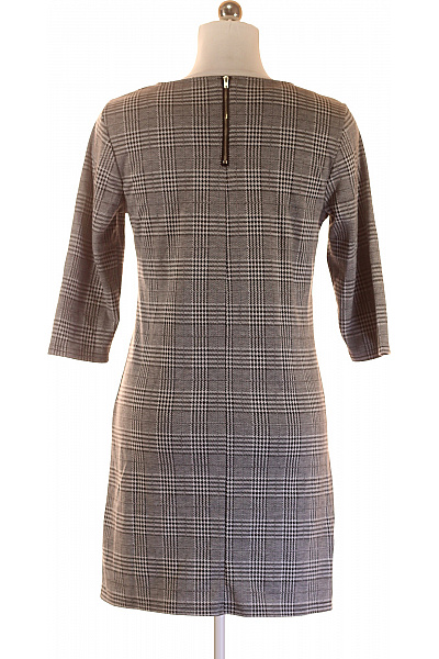 ONLY  Šaty Pletené Černobílé Second hand Vel. M