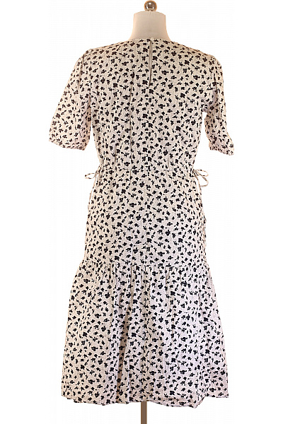  Šaty s Květinovým Potiskem Černobílé Esprit Vel. 38