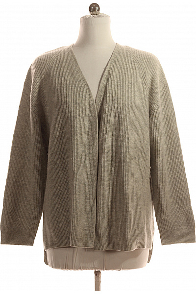 LIEBLINGSSTÜCK Dámský Cardigan Vlněný Šedý Second Hand Vel. 42