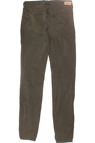 ZARA Dámské Kalhoty Rovné Zelené Vel. 36