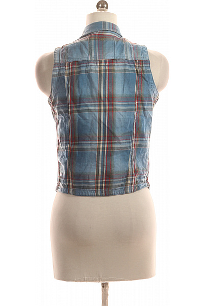 SUPERDRY Kostkovaná Dámská Košile Modrá Second hand Vel. S