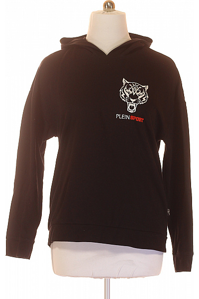 PLEIN SPORT Pánská Mikina Bez Zapínání Černá