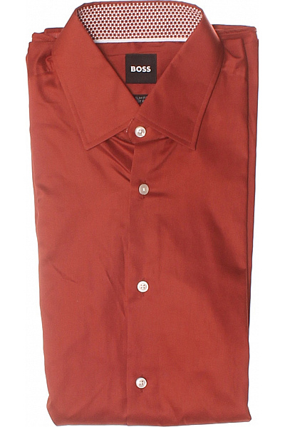 Pánská Košile Hnědá Hugo Boss Vel. M