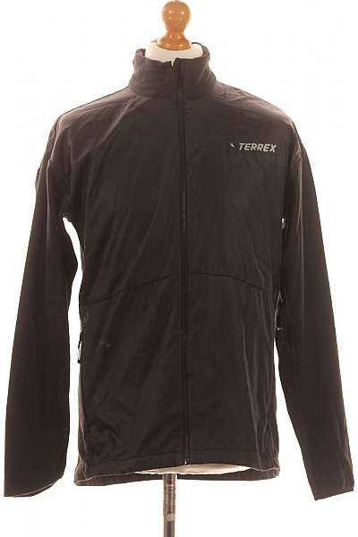 ADIDAS Sportovní Pánská Mikina Černá Second Hand Vel. M