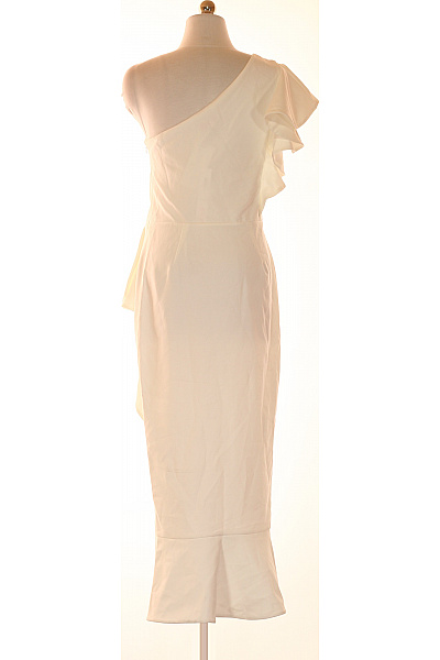 True Violette Dámské bílé šaty asymetrické společenské Vel. EU 40 | True Violette | obrázek 3