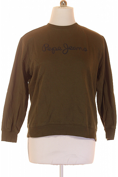 Pepe Jeans Dámská Mikina Bez Zapínání Zelená Vel. XL