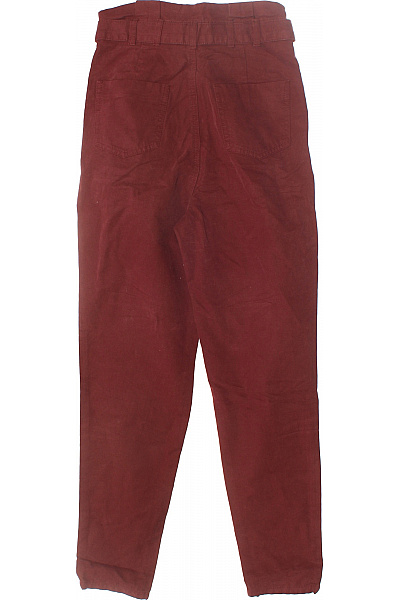 Asos Dámské Kalhoty Vínová Vel. 32