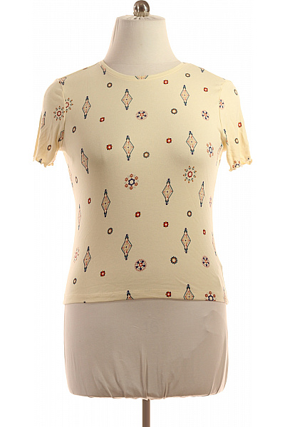 Dámské Tričko s Potiskem Béžové DESIGUAL Vel. L