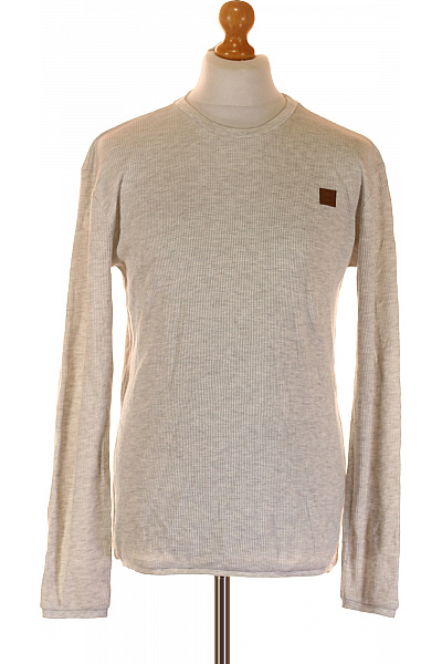 Jednoduché Pánské Tričko Šedé Second hand Vel. M