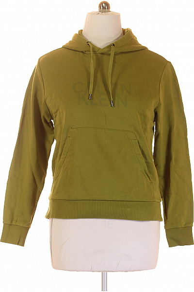 Calvin Klein Pánská Mikina Bez Zapínání Zelená Vel. M