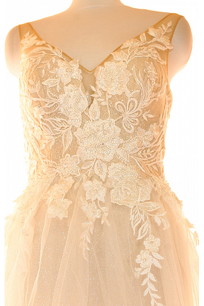 Svatební šaty  Šaty Béžové Vel. 36