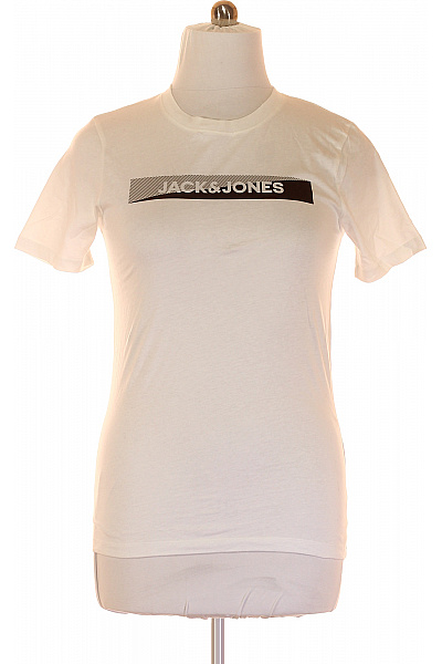 JACK & JONES Pánské Tričko Bílé Vel. L