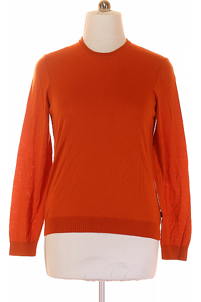 Pánský Svetr Vlněný Oranžový Hugo Boss Second hand Vel. L