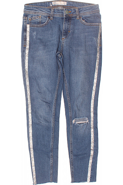 Roztrhané Dámské Džíny Modré ZARA Vel. 36