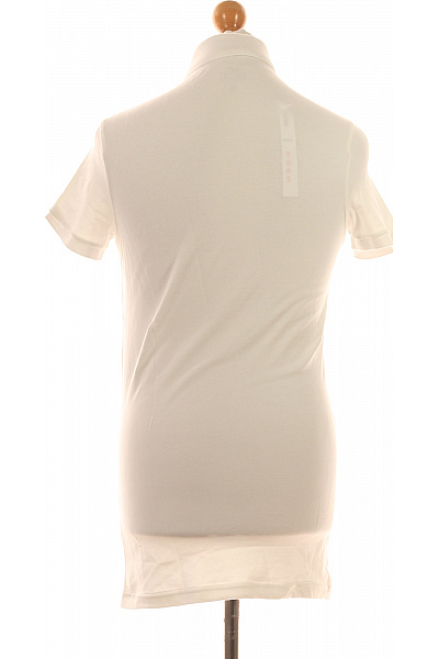 Pánské Tričko s Límečkem Bílé Hollister Second hand Vel. S | Hollister | obrázek 3