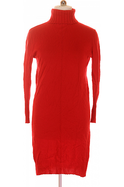 Pletené šaty Kašmírové Červené Vel. 44