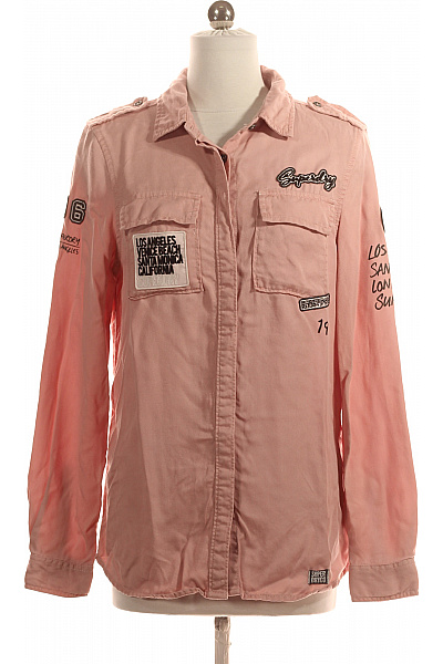 Dámská Košile Růžová SUPERDRY Vel. XS