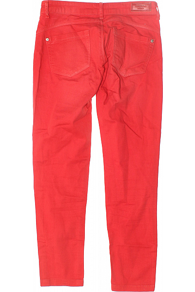 Dámské Kalhoty Rovné Červené