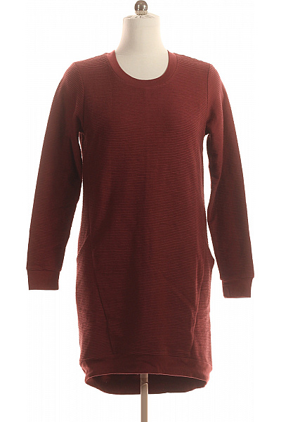 Ichi  Mikinové Šaty Hnědé Second Hand Vel. M