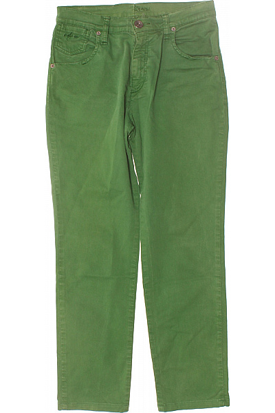 Dámské Kalhoty Zelené Second hand Vel. 32/40