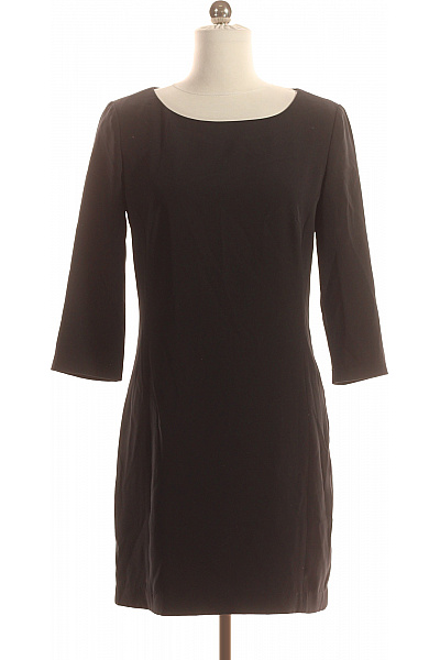 SISLEY Tričkové  Šaty Černé Second Hand Vel. S