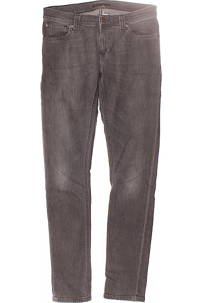 Nudie Jeans Pánské Rovné Džíny Šedé Vel. 28/32