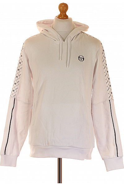 Pánská Mikina Bez Zapínání Bílá Vel. M