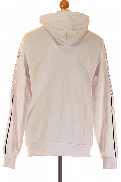 Pánská Mikina Bez Zapínání Bílá Vel. M