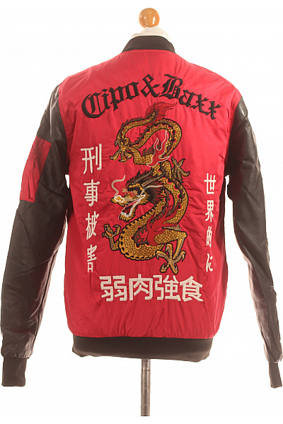 Cipo&Baxx Pánská Přechodné Bundy Červená Vel. M