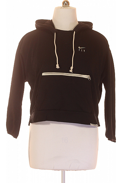 Nike Funkční Dámská Mikina Černá Second Hand Vel. L