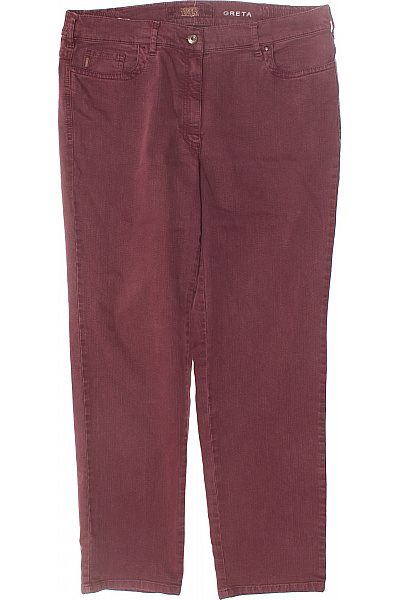 ZERRES Dámské Kalhoty Rovné Vínová Vel. 42