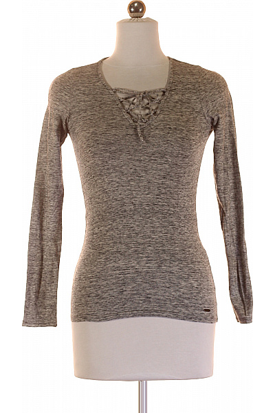 Hollister Dámské Tričko Šedé Second Hand Vel. XS