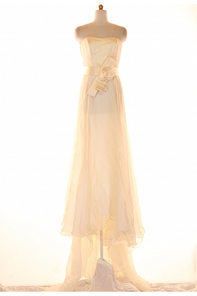 Svatební šaty  Šaty Hedvábné Béžové Vel. 40