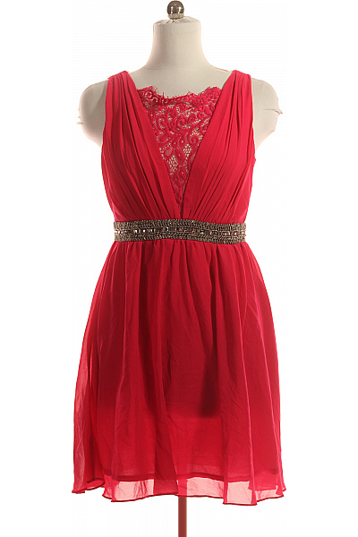 Společenské  Šaty Růžové Little Mistress Vel. 40