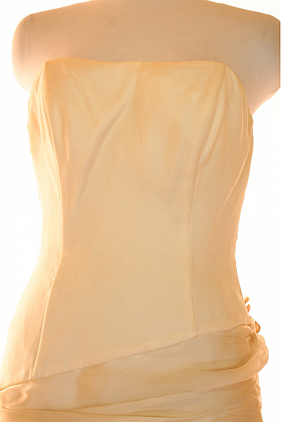 Svatební šaty  Šaty Hedvábné Béžové Second hand Vel. 40