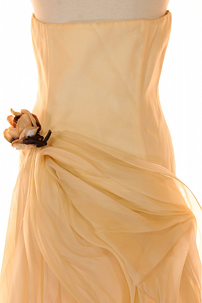 Svatební šaty  Šaty Hedvábné Béžové Second hand Vel. 40