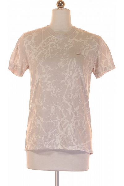 Jednoduché Dámské Tričko Béžové Calvin Klein Vel. XS