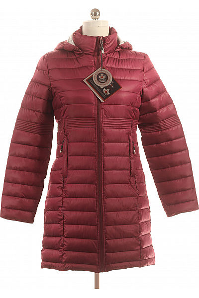 Prošívaná Dámská Bunda Vínová