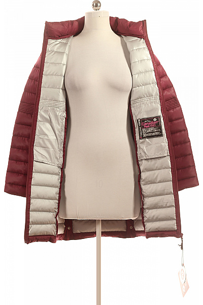 Prošívaná Dámská Bunda Vínová