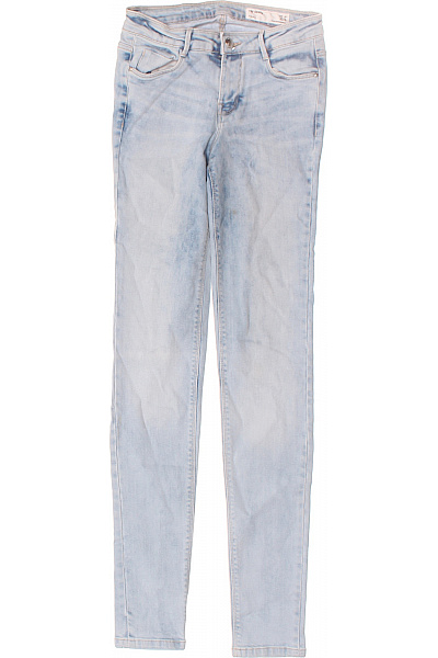 ZARA Dámské Džíny Modré Second Hand Vel. 34
