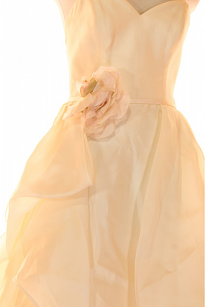 Šaty Hedvábné Béžové Vel. 42