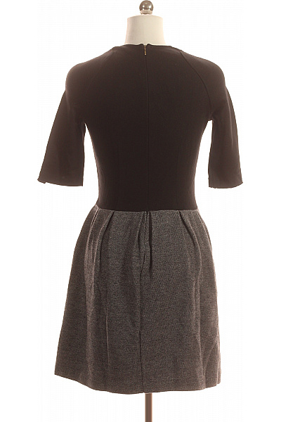  Šaty Pletené Šedé MANGO Vel. S