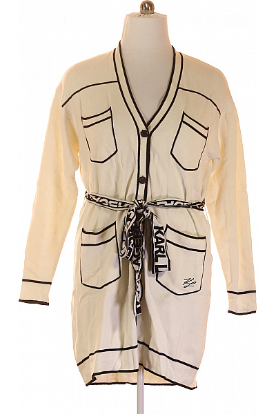 Dámský Cardigan Černobílý Karl Lagerfeld Vel. XL | Karl Lagerfeld | obrázek 2