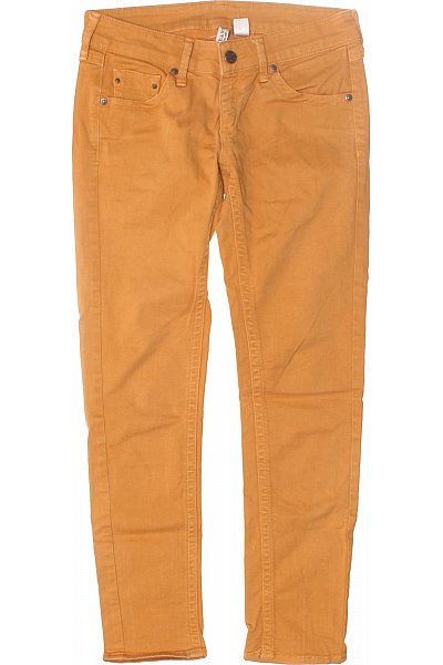 MANGO Dámské Kalhoty Oranžové Second hand Vel. 34