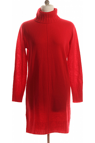 Pletené šaty Kašmírové Červené Vel. 38