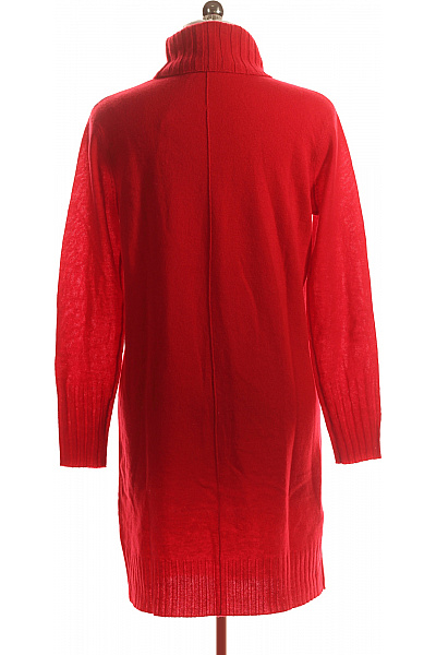Pletené šaty Kašmírové Červené Vel. 38