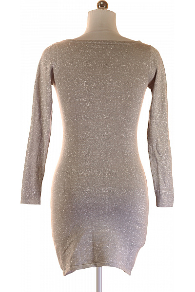  Šaty Pletené Stříbrné