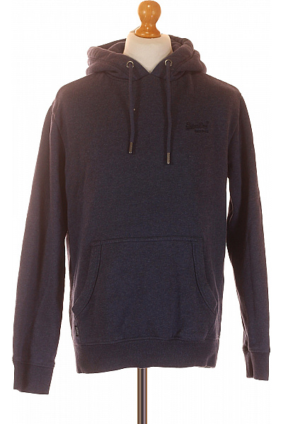 SUPERDRY Pánská Mikina Bez Zapínání Modrá Vel. M