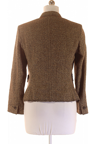 Dámské Sako Vlněné Hnědé Vel. 38